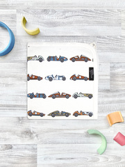 Двусторонний плед Mjölk Retro Cars