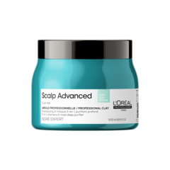 L'Oreal Professionnel SCALP ADVANCED 2-в-1 глубоко очищающий шампунь-маска для кожи головы , склонной к жирности , 500 мл.