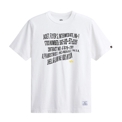 Футболка Alpha Industries Alpha Warped Label Tee White (Белый)
