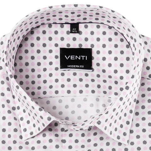 Рубашка  Venti Modern Fit 193135400-400 в горошек