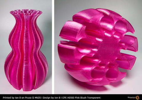 Пластик для 3D-принтера Fillamentum CPE HG100 Pink Blush Transparent