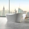 BelBagno BB63-1800 Отдельностоящая, овальная акриловая ванна в комплекте со сливом (донным клапаном) цвета хром, без перелива 1800х870х850