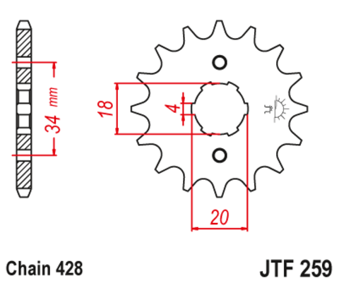 Звезда ведущая JTF259-13