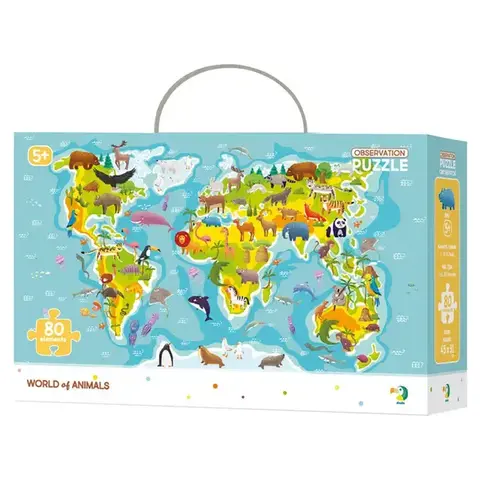 300133  Observation Puzzle World of Animals