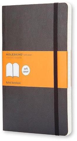 Блокнот Moleskine Classic Soft Large, цвет черный, в линейку