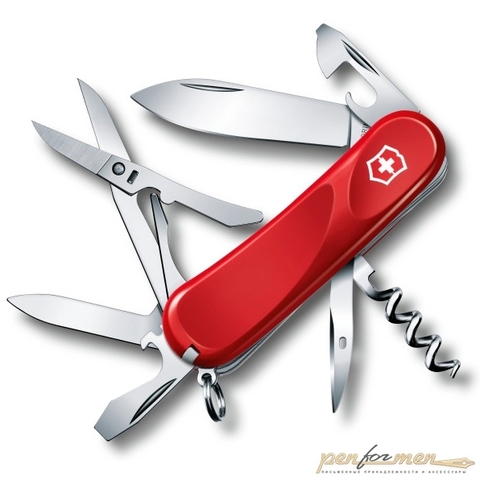 Нож перочинный Victorinox Evolution 85мм 14 функций красный (2.3903.E)