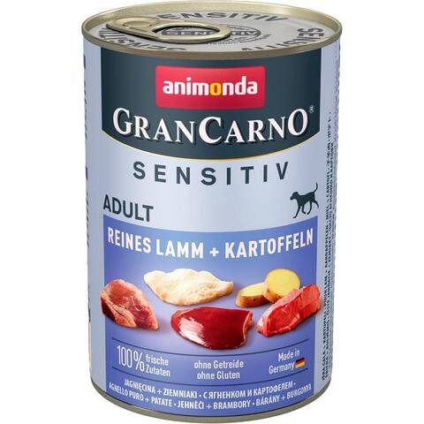Animonda Gran Carno Sensitiv консервы для взрослых собак (c ягненком и картофелем) 400г