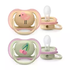 Əmzik \ ultra air soother, 0-6m, deco girl, 2-pack