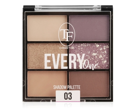 TF Палетка теней для макияжа EVERY ONE тон 03 6тонов Розовый