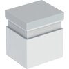 Табурет Geberit Renova Comfort: B=45.4см, H=43.5−49.5см, T=38.4см, Белый / Матовый