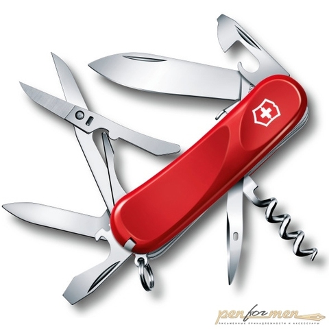 Нож перочинный Victorinox Evolution 85мм 14 функций красный (2.3903.SE)