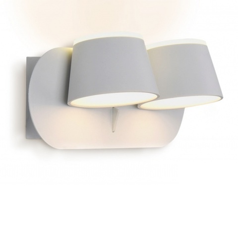 Настенный светодиодный светильник Ambrella FW171/2 WH/S белый/песок LED 3000K 20W 230*100*140