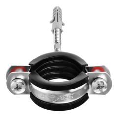 ЗУБР 1?, цинк, 1 шт, трубный хомут с сантехнической шпилькой и дюбелем (37866-32-37)