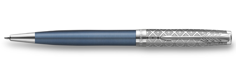 Ручка шариковая Parker Sonnet Premium 2021, K537, Metal & Blue Lacquer CT (2119649)