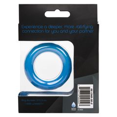 Синее эрекционное кольцо Link Up Ultra-Soft Max - 