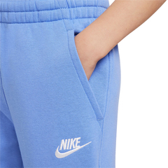 Детские теннисные штаны Nike Club Fleece Jogger - polar/white