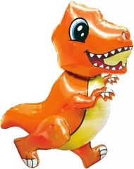 К Ходячая Фигура, Маленький динозавр, Оранжевый, 30''/76 см, 1 шт. (в упаковке)