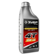 ЗУБР 4Т-10W40, 1 л, полусинтетическое масло для 4-тактных двигателей, EXTRA (70611-1)