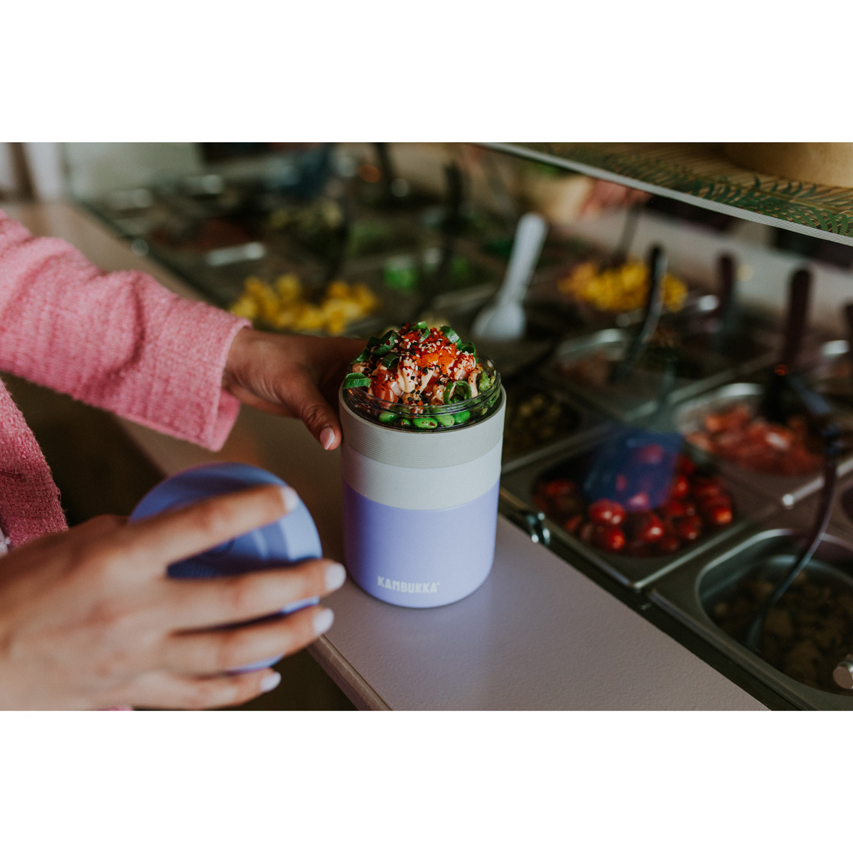 Термо ланч-бокс Kambukka Bora (600 мл), Лавандовый, арт. 11-06012 - фото 8