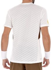 Теннисная футболка Lotto Tech I D4 Tee - bright white/teak brown