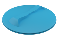 Крышка 450 мм синяя Полимер-Групп(синий) - арт.559326