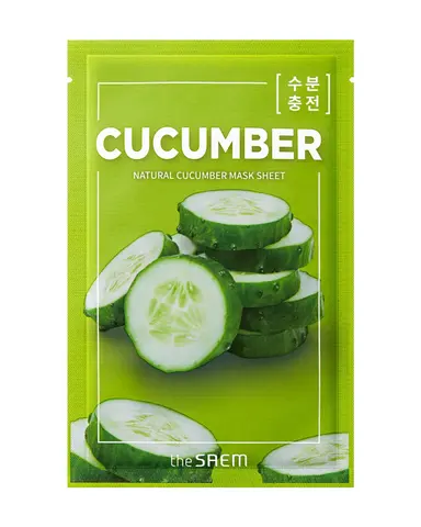 SAEM Маска для лица The Saem Natural Cucumber Mask Sheet