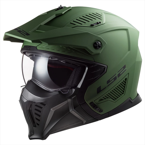 Мотошлем OF606 DRIFTER зеленый матовый L