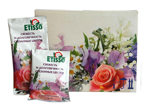 ETISSO  Средство  для долговечности любых свежесрезанных цветов, 20 мл