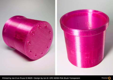 Пластик для 3D-принтера Fillamentum CPE HG100 Pink Blush Transparent