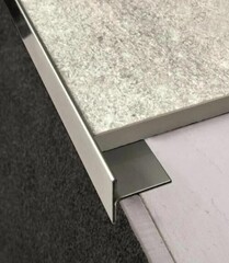 Профиль под плитку из нержавейки SL026-10,5H/12,5H глянец 2700 мм