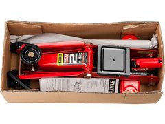 STAYER R-22 RED FORCE, 2 т, 125 - 320 мм, подкатной домкрат для легковых а/м, Professional (43152-2)