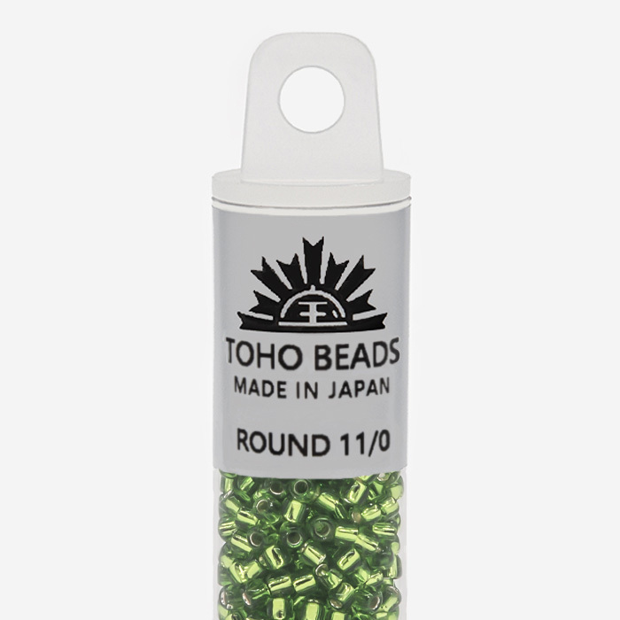 Японский бисер TOHO Round 11/0 (№27), с внутренним серебрением, прозрачный