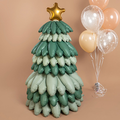 К Фигура 3D, Новогодняя елка, Сатин, Зеленый, 51''/130 см, 1 шт.