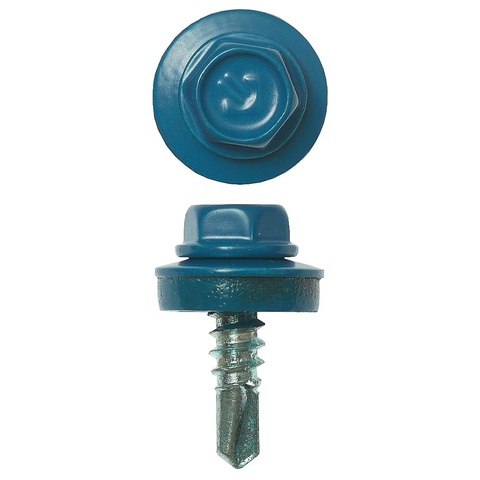 ЗУБР СКМ 5009, 19 х 5.5 мм, неб.-голуб., 500 шт, кровельный саморез (4-300315-55-019-5009)