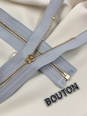 Молния голубая золото матовый жемчуг