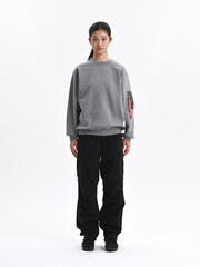 Свитшот Alpha Industries Utility Pocket Crewneck Medium Charcoal Heather (Светло-серый)