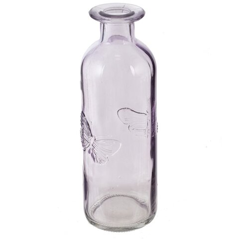 Ваза стеклянная (Высота 16,5 см) - Фиолетовый - купить 1