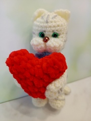 на Заказ Котик с сердцем