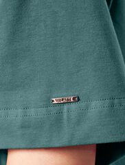 Укороченная футболка over-size из премиального хлопка  D49.917 (77878)