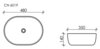 Ceramica Nova Element CN6019 Умывальник чаша накладная овальная, 48x35, цвет: белый