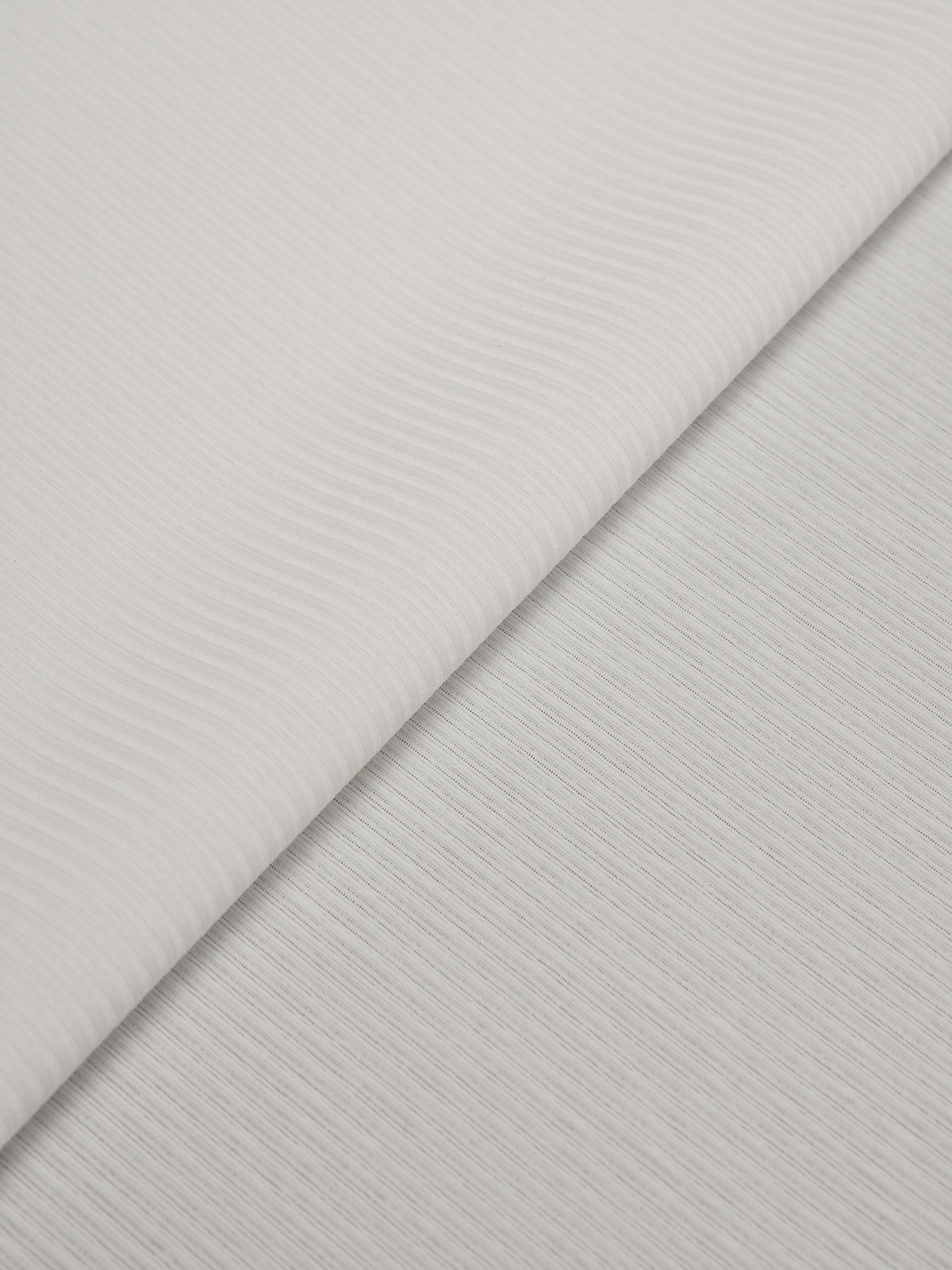 Микрофибра бельевая в рубчик матовая эластичная белая