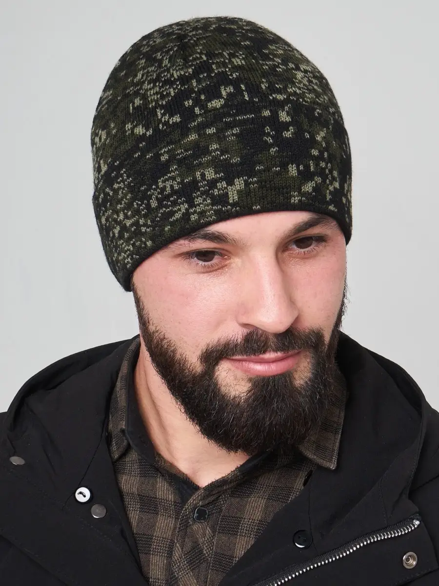 Шапка мужская вязаная