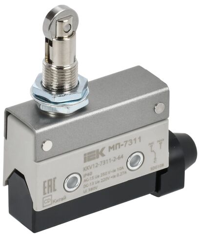 Микр. конц. МП-7311 гор. толк. с наж. рол. рез. IP40 IEK