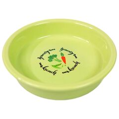 Mr.Kranch миска керамическая для кошек Овощи салатовая 200 мл