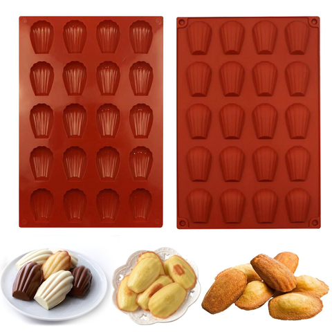 Форма силиконовая для пирожных «Мадлен» 20 ячеек