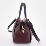 Сумка Саломея 479 наппа бордо + черный