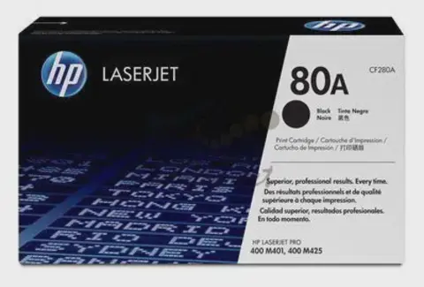 Картридж HP CF280A (HP 280A) черный для принтеров HP LaserJet Pro 400 MFP M425dn, MFP M425dw, M401a, M401d, M401dn, M401dw (стандартная емкость - 2700 стр.)