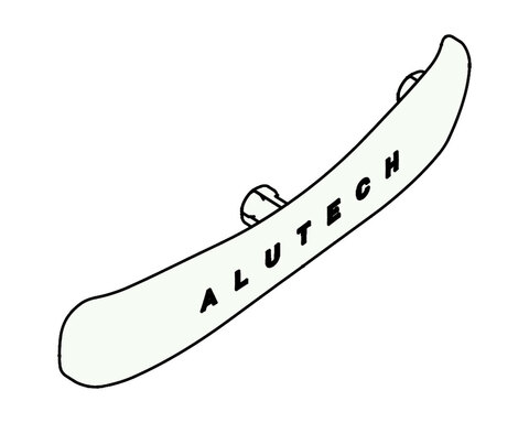 ALUTECH Крышка для комплекта ручек RLG004-02P (RAL 9016), RLG004.226.01