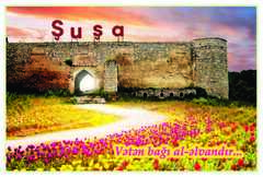 Açıqca \ Открытки \ Postcard Şuşa qalası