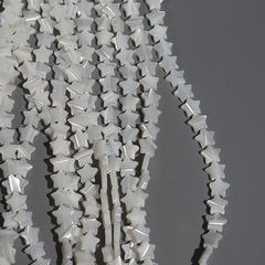 Перламутр морских ракушек, звездочки, 8,5мм, белый